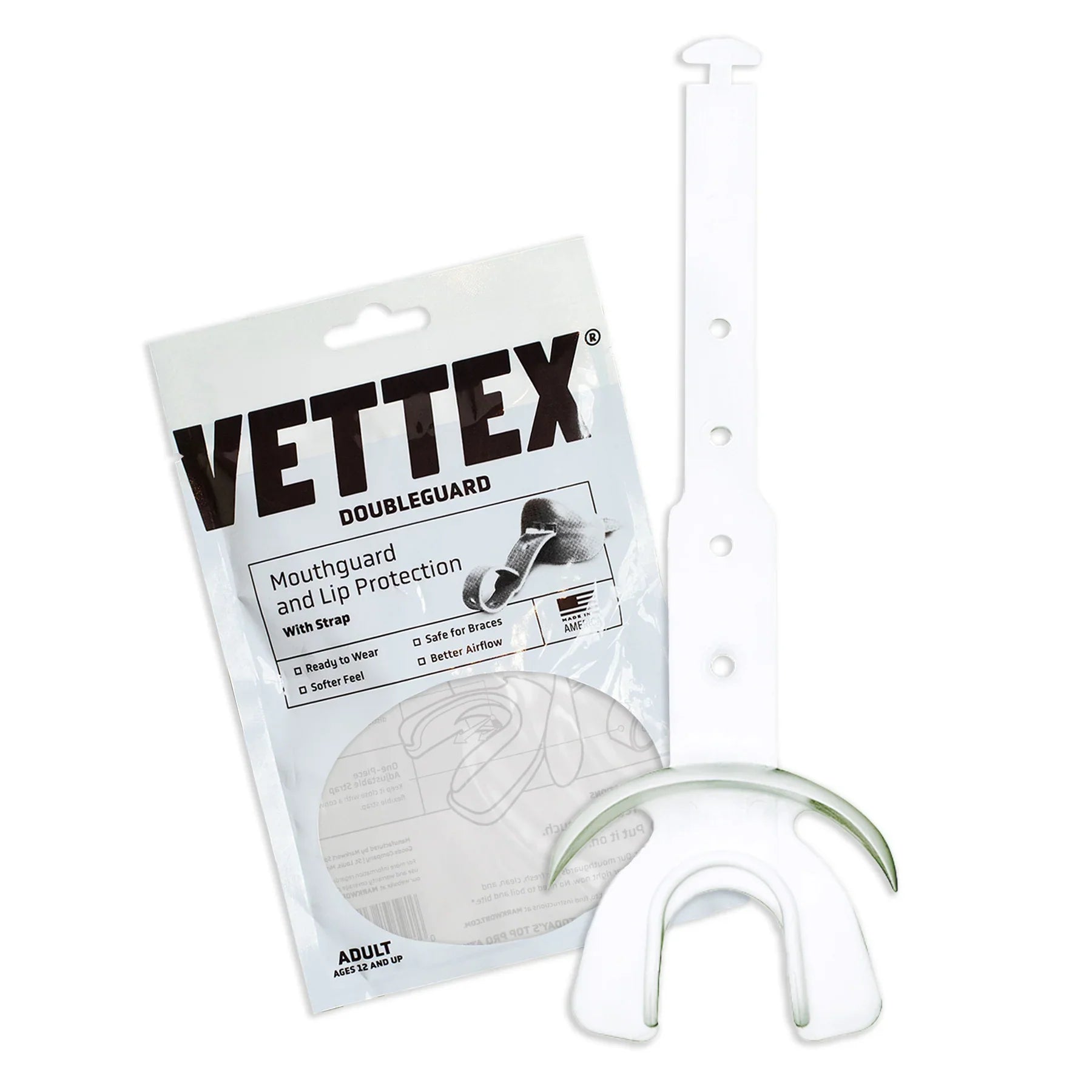 Vettex DoubleGuard Mouthguard with Lip Protection
